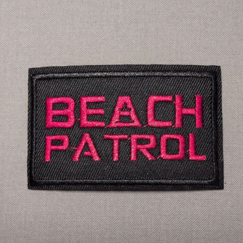 Beach Patrol Iron On Patch | Embroidered Beach Coastal Patch